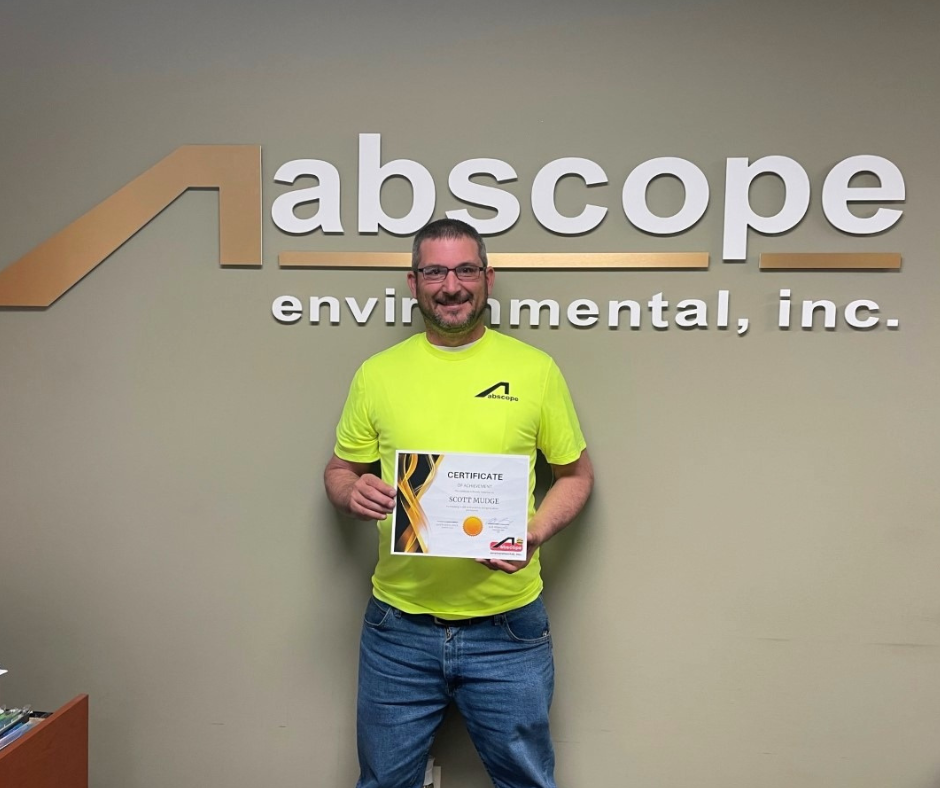 Congratulations Scott Mudge! Winner of the Abscope Q4 Safety Award