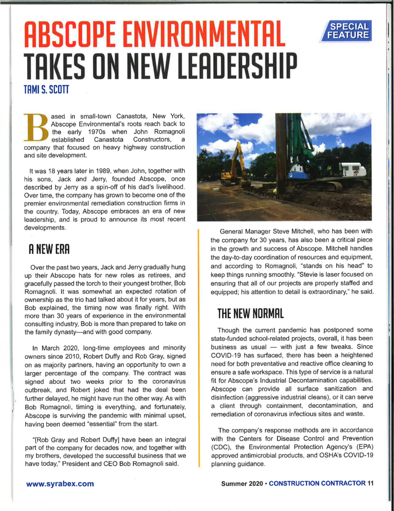 Abscope Featured in Construction Contractor Magazine - Summer 2020 ...